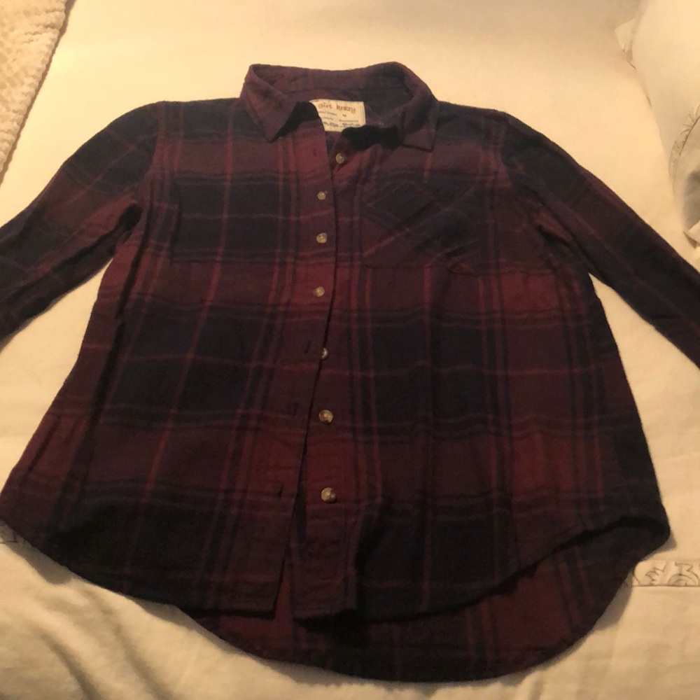 Girl Crazy light flannel shirt